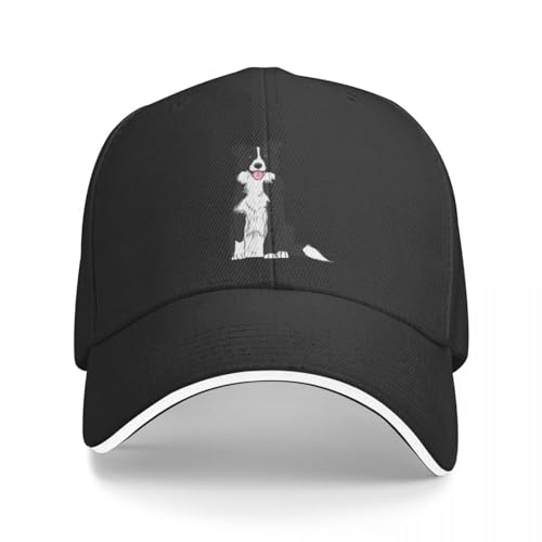 VIDOJI Gorra Béisbol Moda Unisex Hip Hop Personalizado Casual Border Collie...