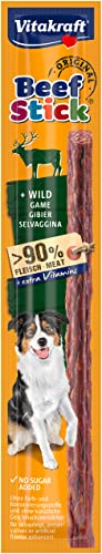Vitakraft Beef Stick Wild, golosina para perros, palito de carne de venado,...