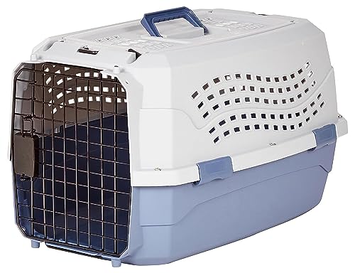 Amazon Basics Caseta para mascotas Perro, Gato de 23 pulgadas (58 cm) con dos...