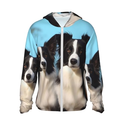 FWJZDSP Sudadera con Capucha y protección Solar para Hombre, Estilo Border...