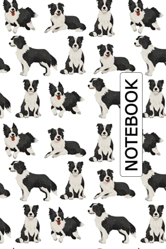 Border Collie Notebook: Border Collie Lovers Blank Lined Journal Notebook for...