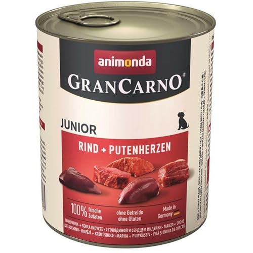GranCarno Junior, comida húmeda para perros en etapa de crecimiento, Ternera y...