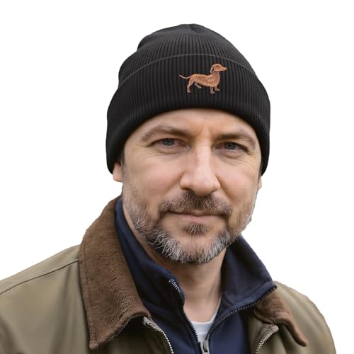 The House Of Dog: Gorro de esquí unisex con puños y diseño bordado, color...