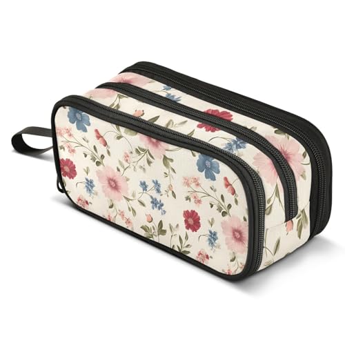 Mnsruu Estuche para lápices de gran capacidad, con diseño de bordes, collie,...