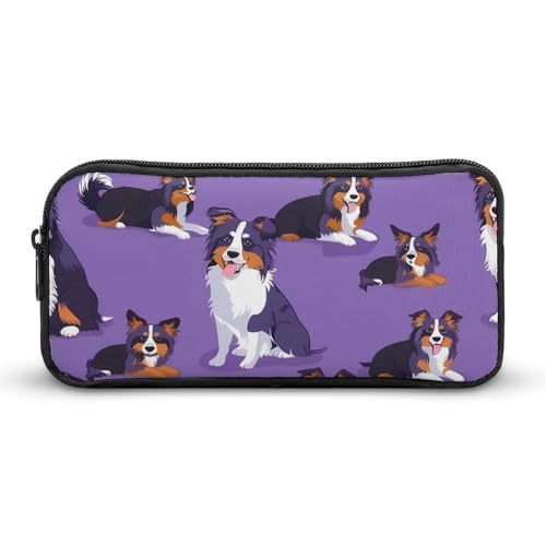 Border Collie - Estuche para lápices, bolsa para cosméticos, organizador para...